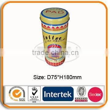 Hot Sale Coffee Round Tin Box