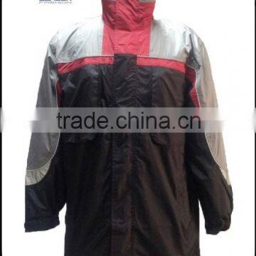 Men's outer waterproof jacket & polyester pongee ribstop jacket