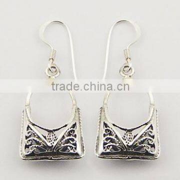 Sterling Silver Dangle Earrings Cute Handbags