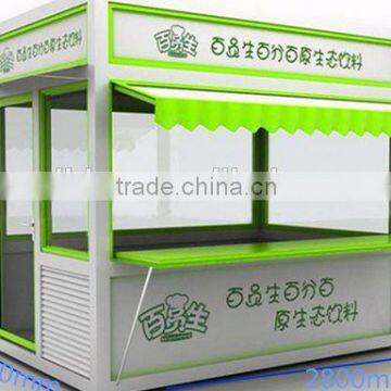 ODM apprecaited outdoor kiosk booth/prefab coffee kiosk booth design/retail kiosk design with CE approved                        
                                                Quality Choice