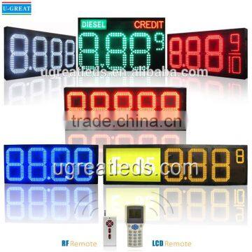 Gorgeous Led Gas Price Sign with High Brightness wireless remote