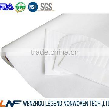 polyester mix rayon white chef hat nonwoven