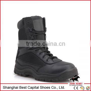 2014 New Hot Weather Lace up Women/men Black Military boots