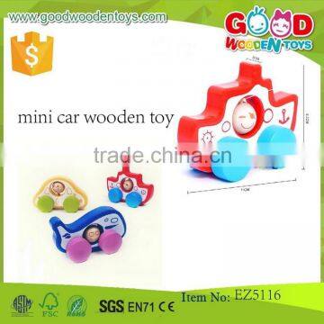 new design continued selling woden car toys OEM mini wooden car toy for children EZ5116