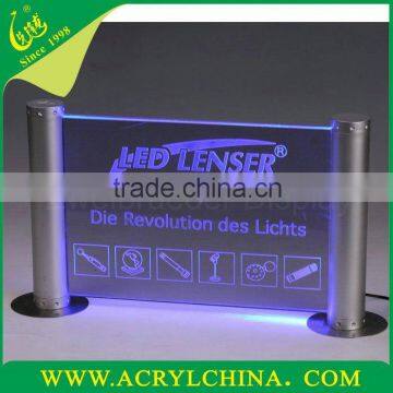 2013 acrylic LED sign light pannel acrylic LED sign light holder plexiglass sign light led display