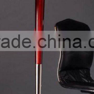 red colored crystal floor lamp