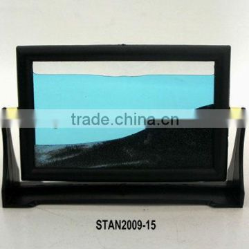 3.74 inches high blue Flowing sand art pictures