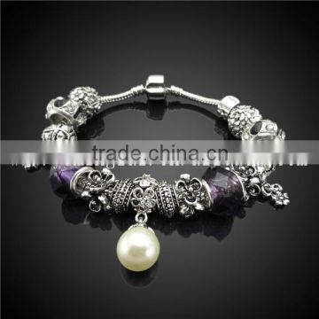 custom personalized silicone bracelet jewelry ,pearl silver bracelet jewelry ,exquisite bracelet jewelry