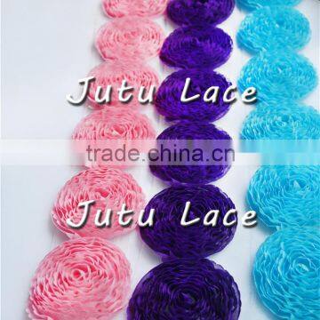 2016 Baby Girl Hair Accessories/headband Flower for Kids, Handmade Chiffon Flower photo-5