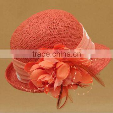 100% Paper fashion shape straw hat