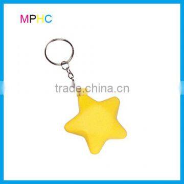 Promotional Anti Stress Toy Ball Star Shaped Squeeze Ball Keychain photo-2