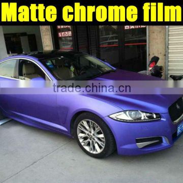 matt chrome wrap vinyl for car with air free bubbles