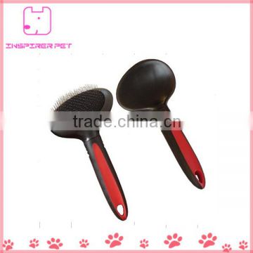 The Black Colour With Handle Dog Brushes