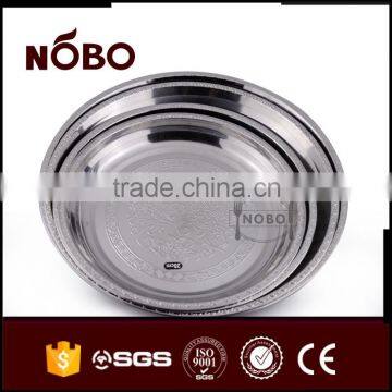 Wholesale Delicacy Stainless Steel With Decorative Design Plate photo-2
