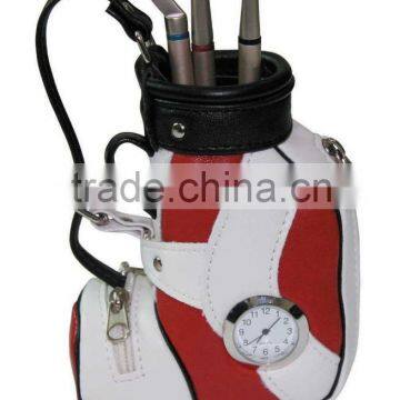 Advertising Clock Golf Gift Set With Metal Ball Pen photo-4