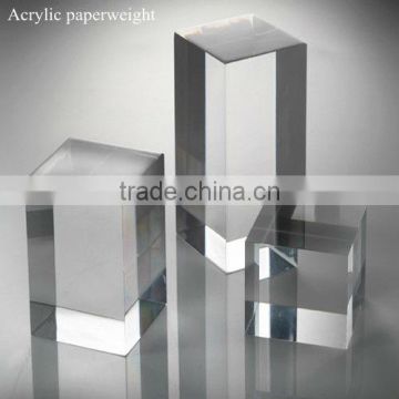 High transparent acrylic paperweight