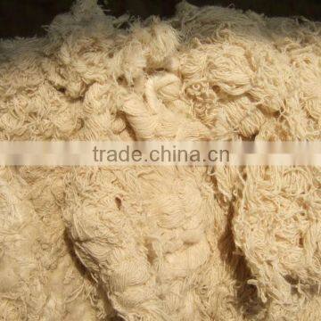 100% cotton yarn waste