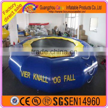 Blue Inflatable Water Trampoline Jumping Bed For Kids photo-2