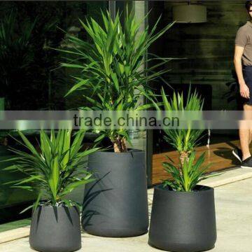 Decorative fiberglass garden flower pot and planters