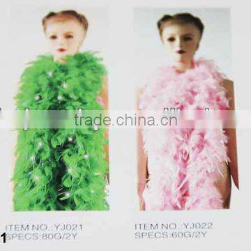 Fluffy turkey feather chandelle boa LZYJ01