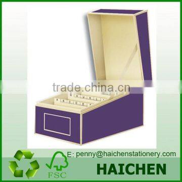 Assorted Colour Business Card File Box With Dividers A to Z Quality Choice photo-4