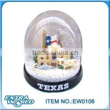 hanpainting polyresin snowball for Roma souvenir