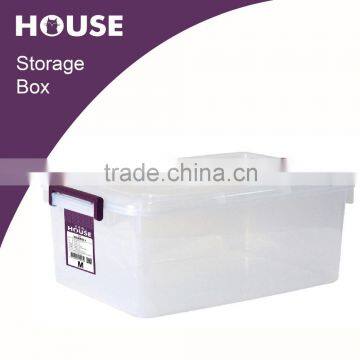 Bright clear stackable storage box no wheels