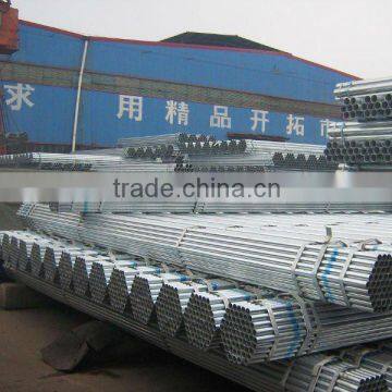 BS1387 hot dipped galvanized seamless tubes