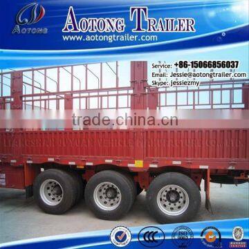 3 Axles Fence Cargo Semi Trailer for Livestock / Cow / Cattle Transportation