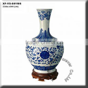 traditional ceramic and porcelain vase