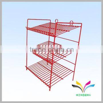 Used good quality wire mesh shelving overhead storage shelf