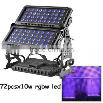 72pcsx10w rgbw quad led outdoor wall light