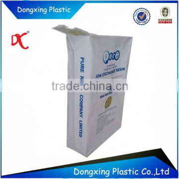 Ion exchange resin pe valve bag with square flat bottom 2014 alibaba china supplier