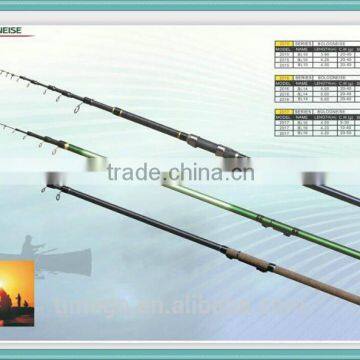 China Manufacturers Pure Carbon Material Bologness Fishing Rod