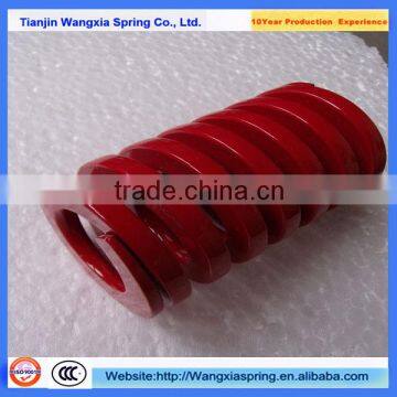 Heavy load red flat wire die spring