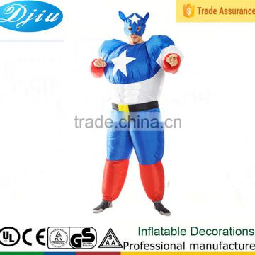 DJ-CO-184 super man inflatable body suit strong man jumpsuit