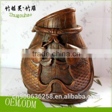 Decorative bamboo root carving