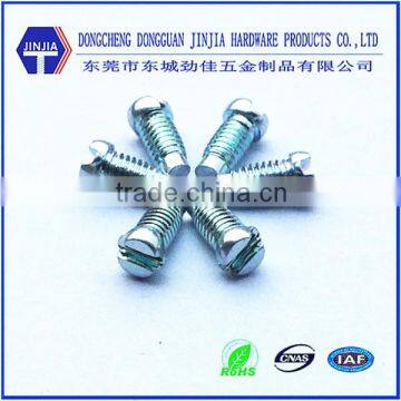 m3*6mm blue zinc machine screw wafer head slotted screw