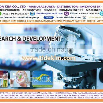 MANUFACTURER VIETNAM COFFEE -OEM BRANDED NAME - TIDA KIM ROBUSTA FREEZE SPRAY DRIED - 3 IN 1 -AGGLOMERATED ROASTED photo-6