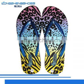 Clear Eva Transfer Print Flip Flop Slippers for Girls