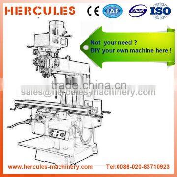 Vertical Milling Machine, cheap price ,cutting metal milling machine,manual processing turret millng machine