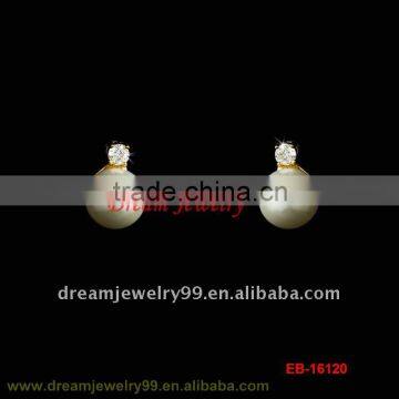 jewellery pearl earring fashion new ear pin real sea pearl jewelry