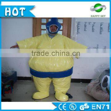 Latest interesting 0.55mm PVC Inflatable sumo wrestling suit for Christmas events