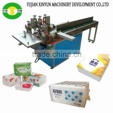 semi automaic paper napkin plastic bag packing machine