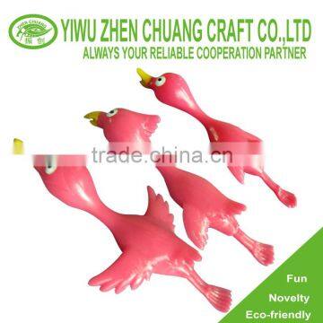 TPR Sling birds shot toy flying frog toy