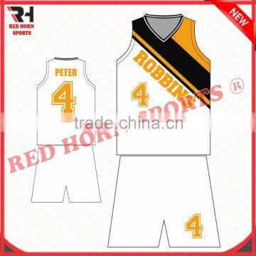 Red Horn Basketball Anti-Bacterial Uniform, Custom Designs and Logos Are Accepted