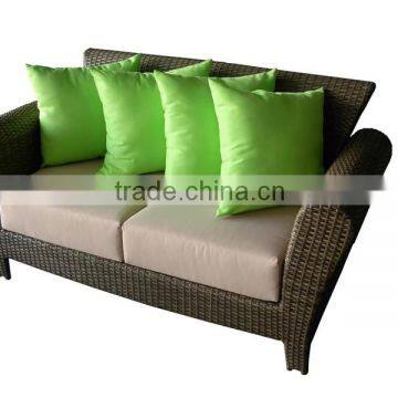 2015 luxury rattan love sofa