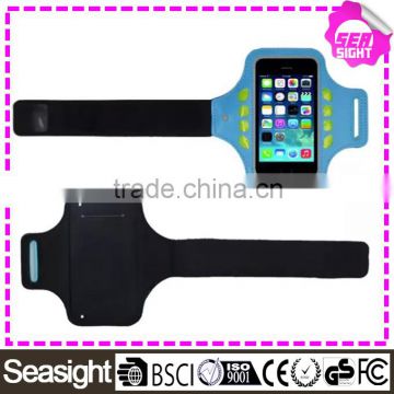 Armband with led light, PVC 8 led sport armband, mobile phone flashing led armband