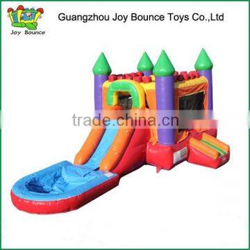 combo inflatable castle inflatable water slide with pool , inflatable combo bouncy and slide