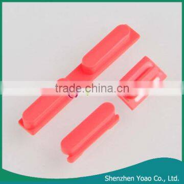 Plastic Three Pieces Suit Volume Key & Power Button & Mute Side Buttons for iPhone 5C